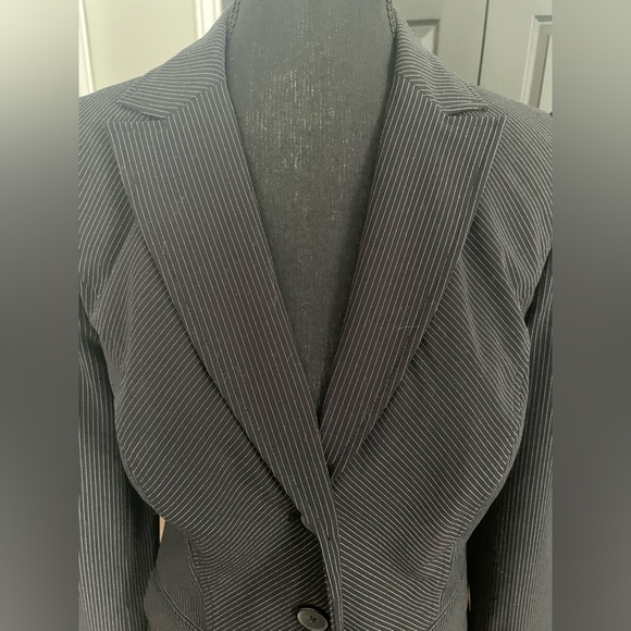 Apt.9 / EUC Vintage Style Blazer Double Breasted Puff Sleeves Sz 6 - Picture 4 of 7